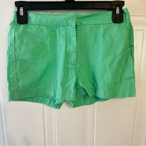 Crewcuts Girls Green Chino Shorts Sz 12‎ | Adjustable Waist Summer Classic - Picture 1 of 5